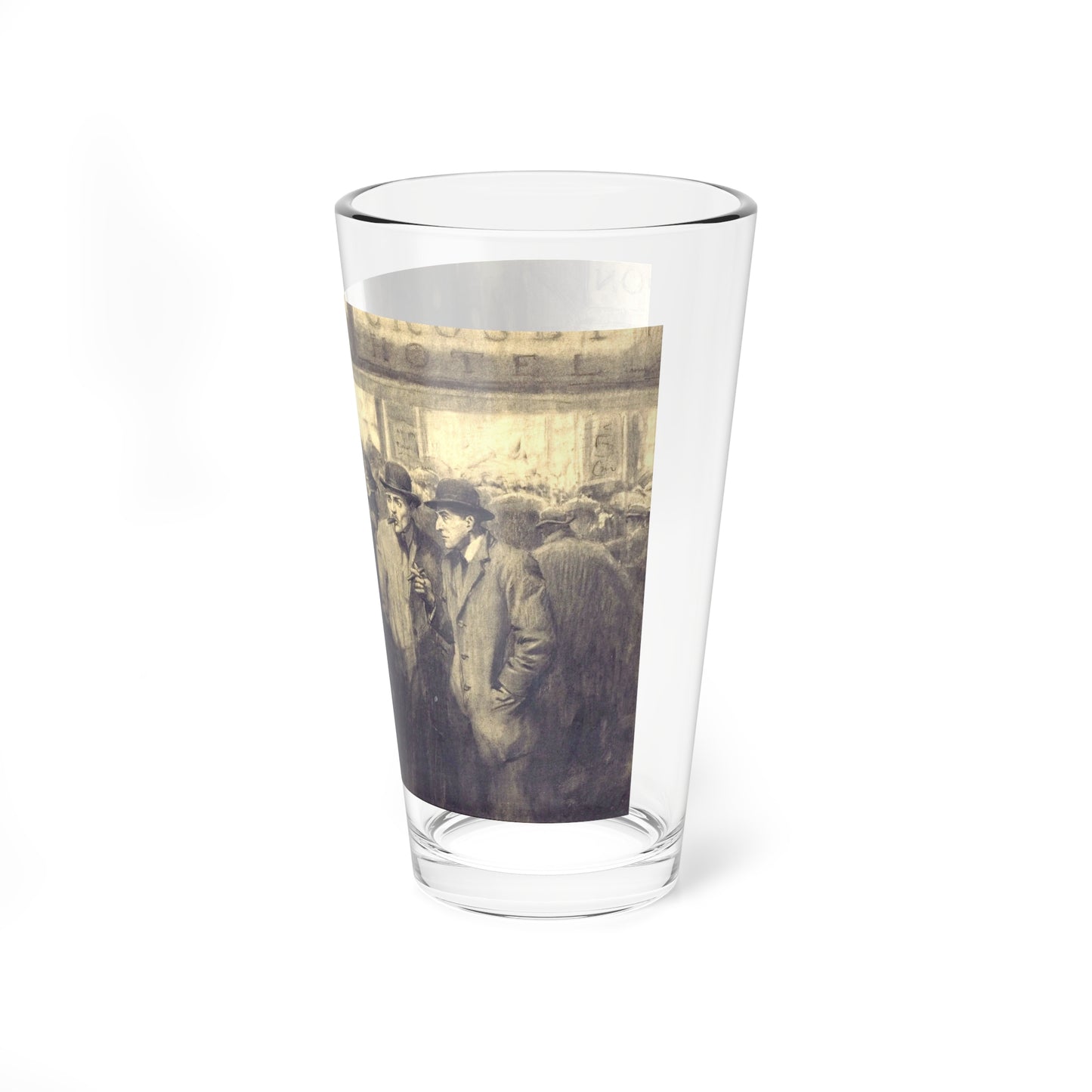 The Fighting Six (Easy Money), Saturday Evening Post illustration, May 10, 1913 (Magazine Illustration) Pint Glass 16oz-Go Mug Yourself