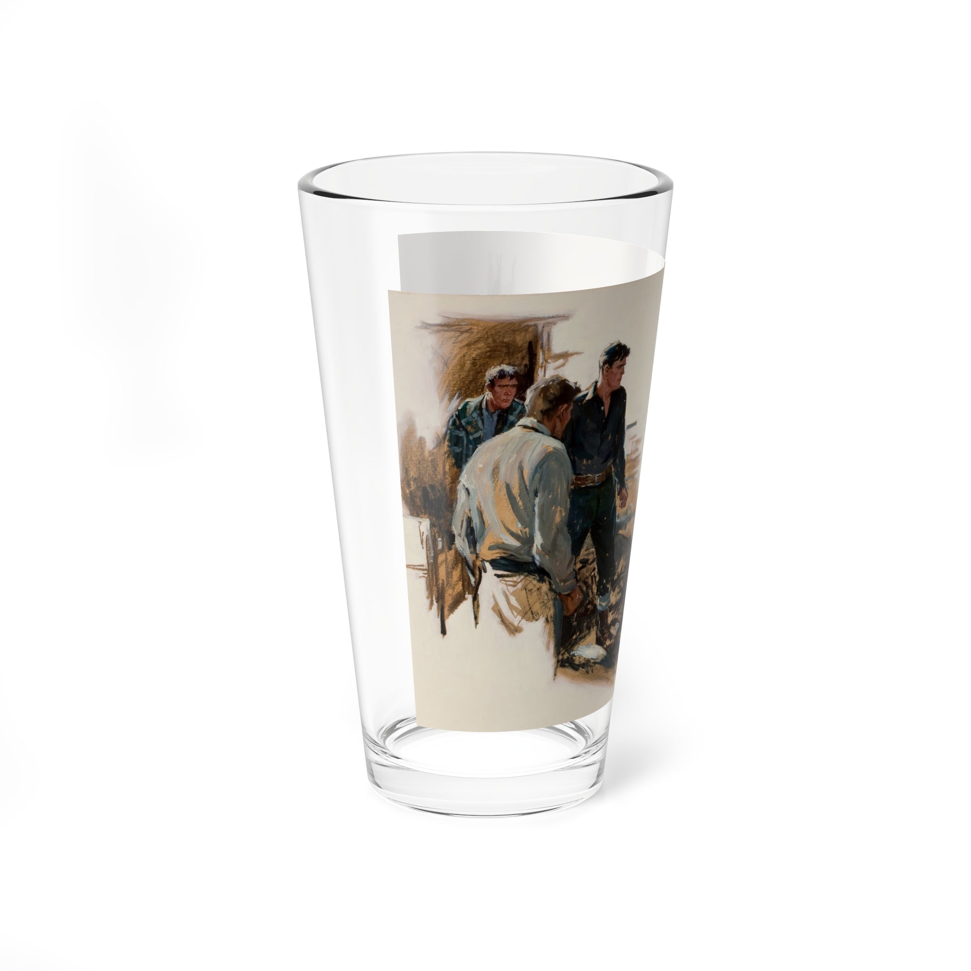 The Fights Over (Magazine Illustration) Pint Glass 16oz-Go Mug Yourself