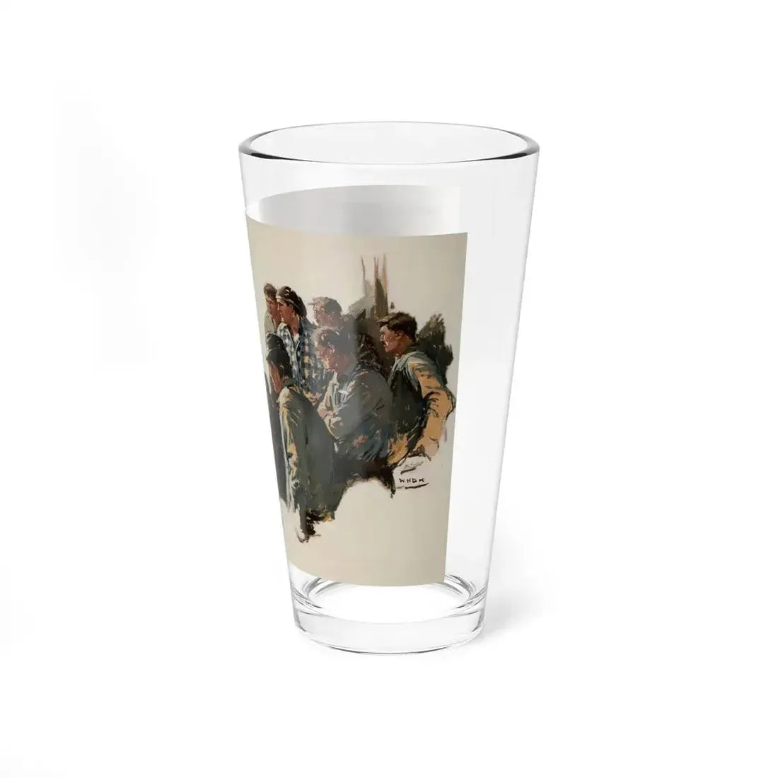 The Fights Over (Magazine Illustration) Pint Glass 16oz - Go Mug Yourself