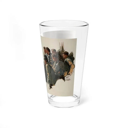 The Fights Over (Magazine Illustration) Pint Glass 16oz - Go Mug Yourself
