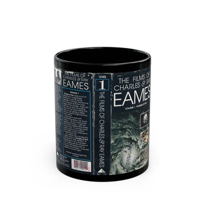 THE FILMS OF CHARLES AND RAY EAMES VOLUME 1 POWERS OF TEN (VHS COVER) - Black Coffee Mug-11oz-Go Mug Yourself