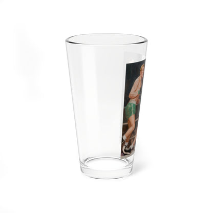 The Final Jab (Magazine Illustration) Pint Glass 16oz-Go Mug Yourself