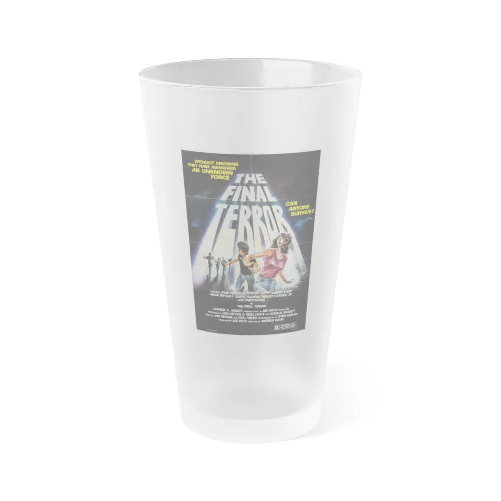 THE FINAL TERROR 1983 Movie Poster - Frosted Pint Glass 16oz-16oz-Frosted-Go Mug Yourself