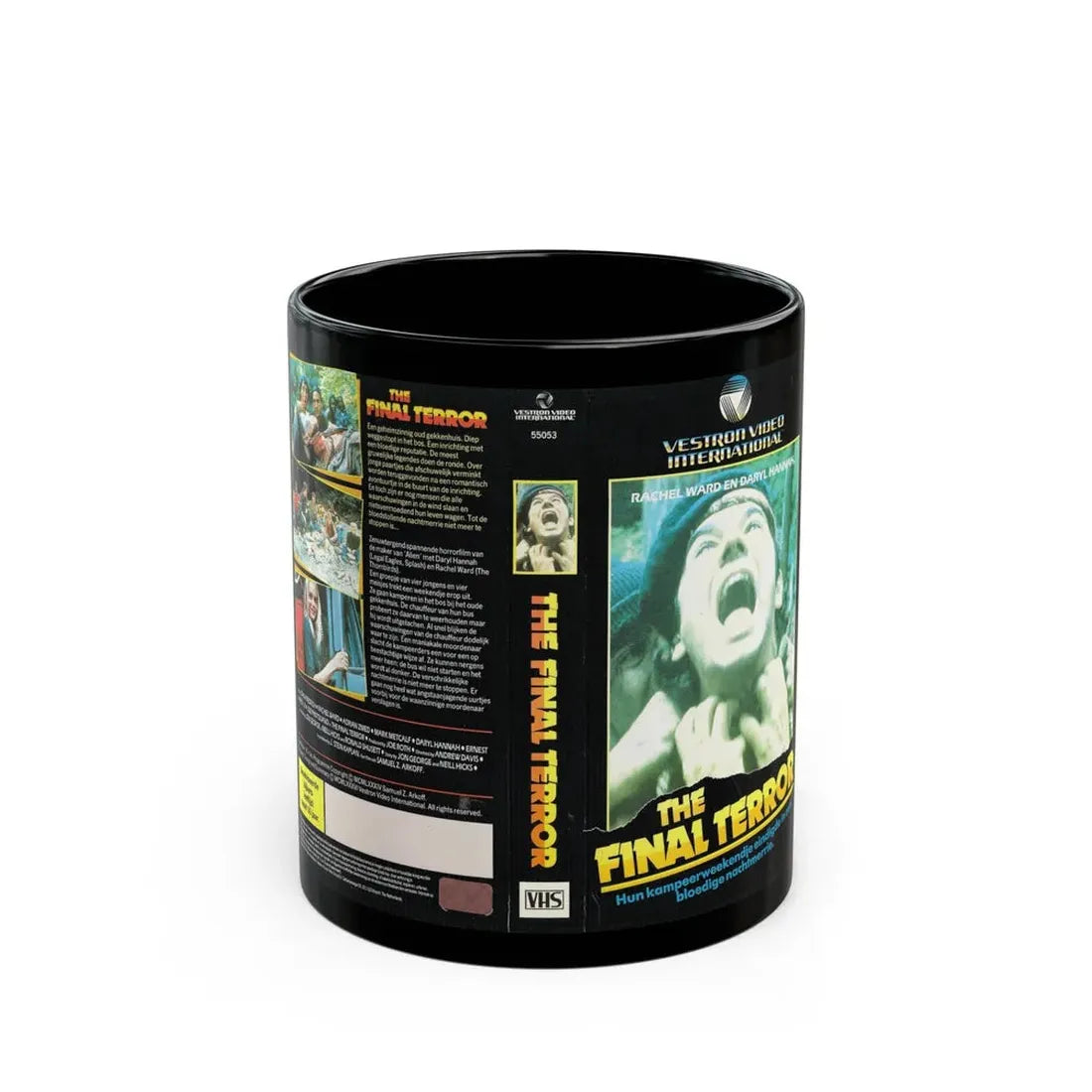THE FINAL TERROR VESTRON VIDEO INTERNATIONAL (VHS COVER) - Black Coffee Mug 11oz - Go Mug Yourself