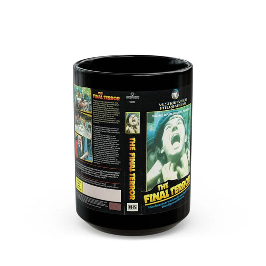 THE FINAL TERROR VESTRON VIDEO INTERNATIONAL (VHS COVER) - Black Coffee Mug-15oz-Go Mug Yourself