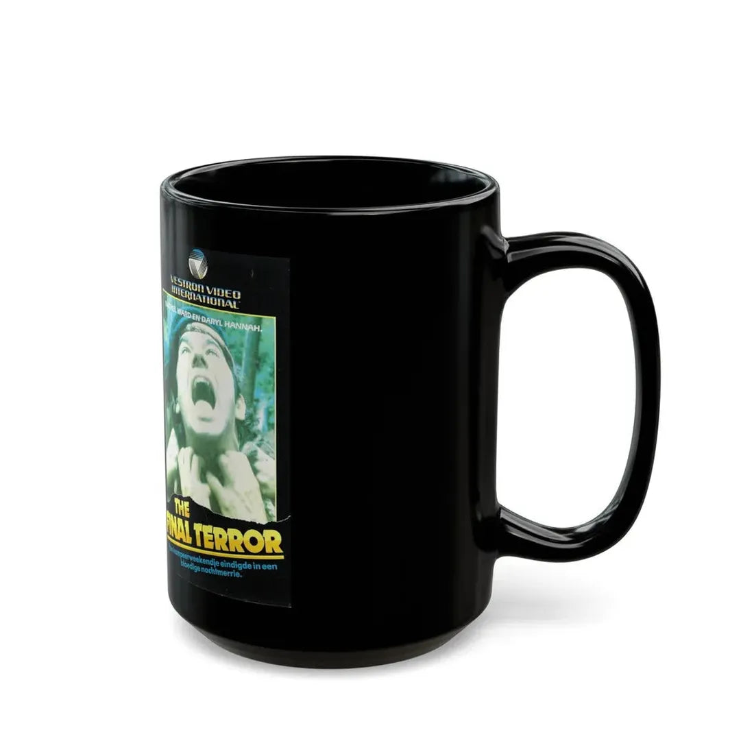 THE FINAL TERROR VESTRON VIDEO INTERNATIONAL (VHS COVER) - Black Coffee Mug - Go Mug Yourself