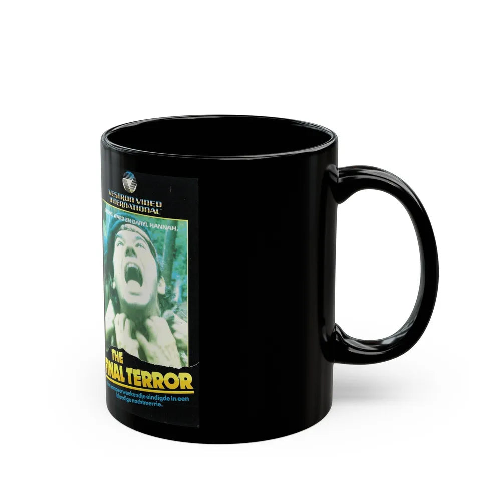 THE FINAL TERROR VESTRON VIDEO INTERNATIONAL (VHS COVER) - Black Coffee Mug-Go Mug Yourself