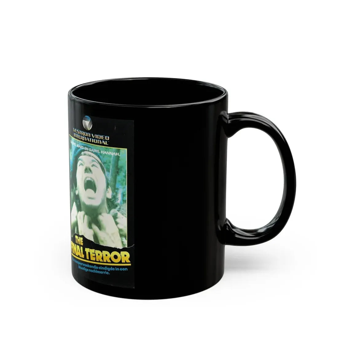 THE FINAL TERROR VESTRON VIDEO INTERNATIONAL (VHS COVER) - Black Coffee Mug - Go Mug Yourself