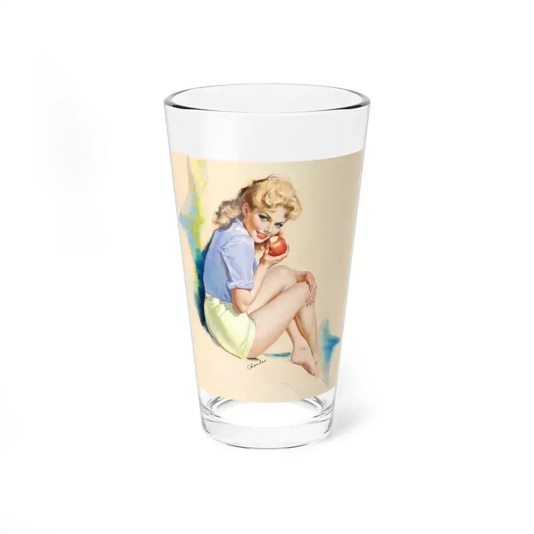 The First Bite - Pint Glass 16oz 16oz - Go Mug Yourself