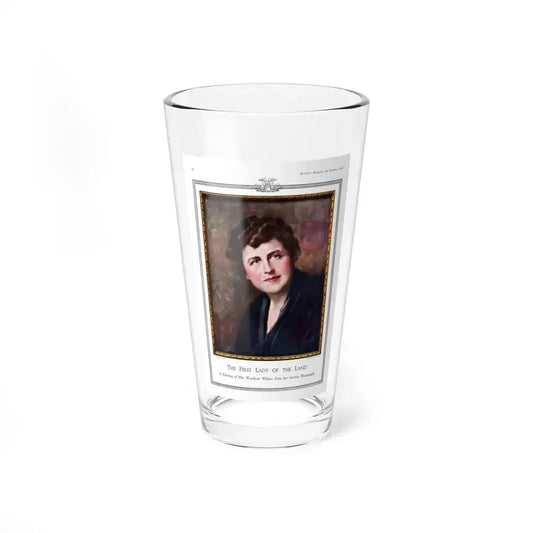 The First Lady of the Land, McCall's magazine, October 1918 (Magazine Illustration) Pint Glass 16oz 16oz - Go Mug Yourself