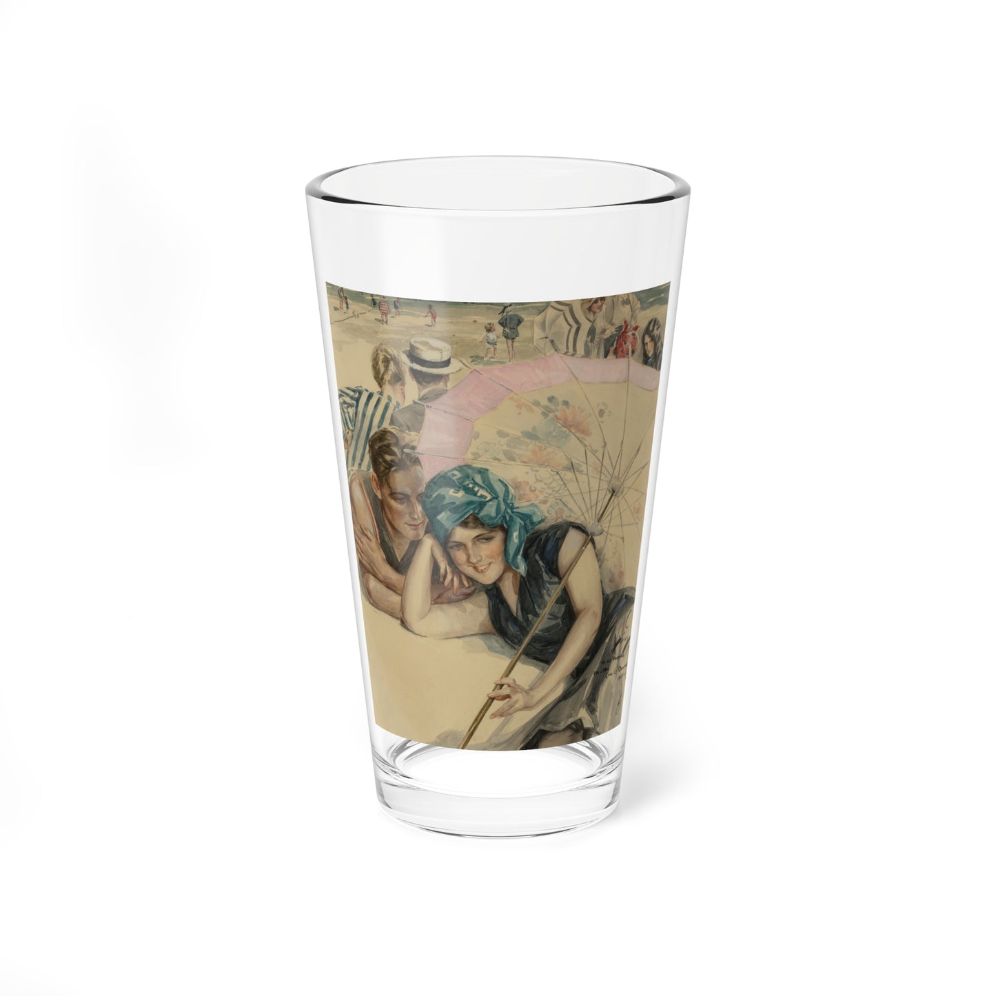 The First Pebble, American Sunday Magazine cover, 1915 (Magazine Illustration) Pint Glass 16oz-16oz-Go Mug Yourself