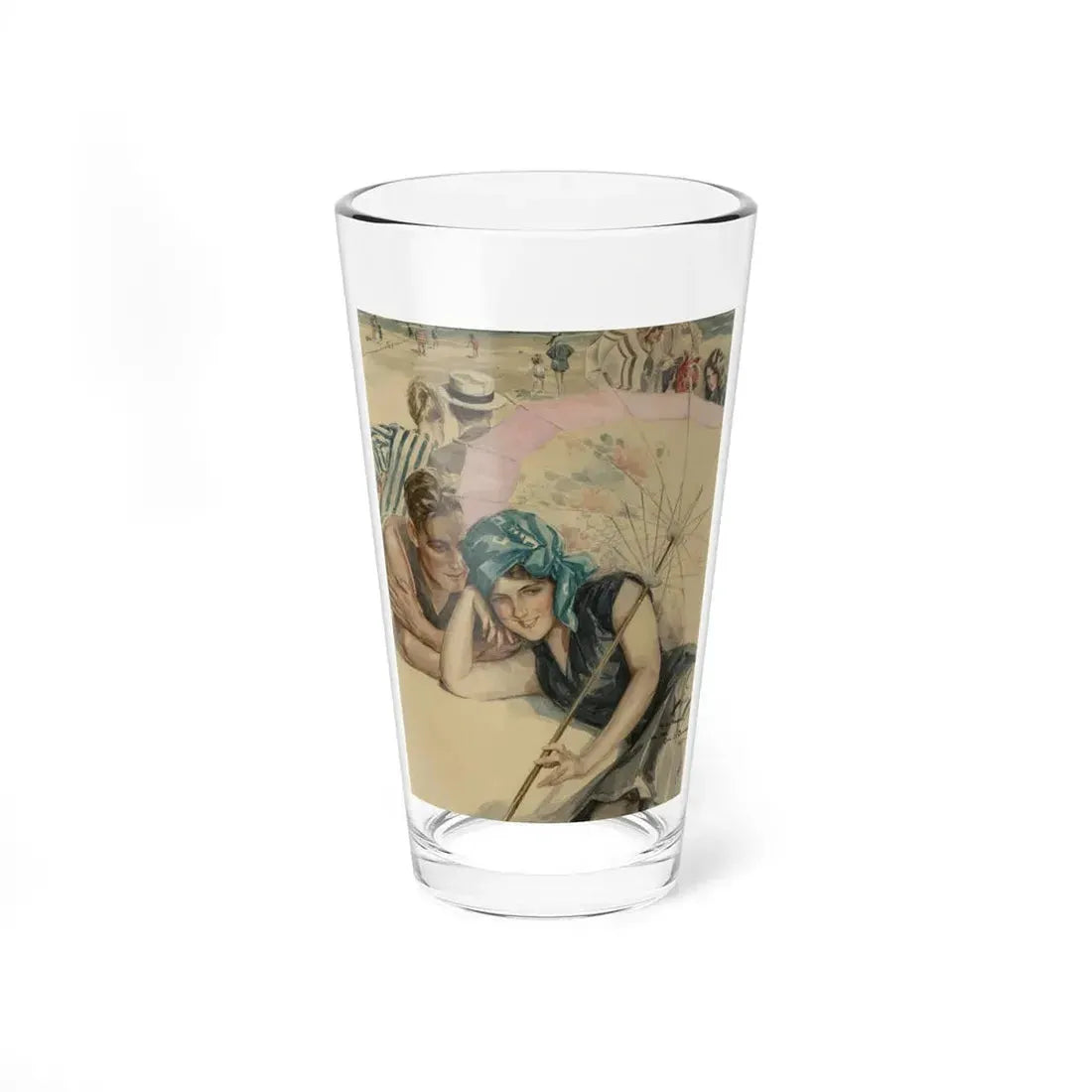 The First Pebble, American Sunday Magazine cover, 1915 (Magazine Illustration) Pint Glass 16oz 16oz - Go Mug Yourself