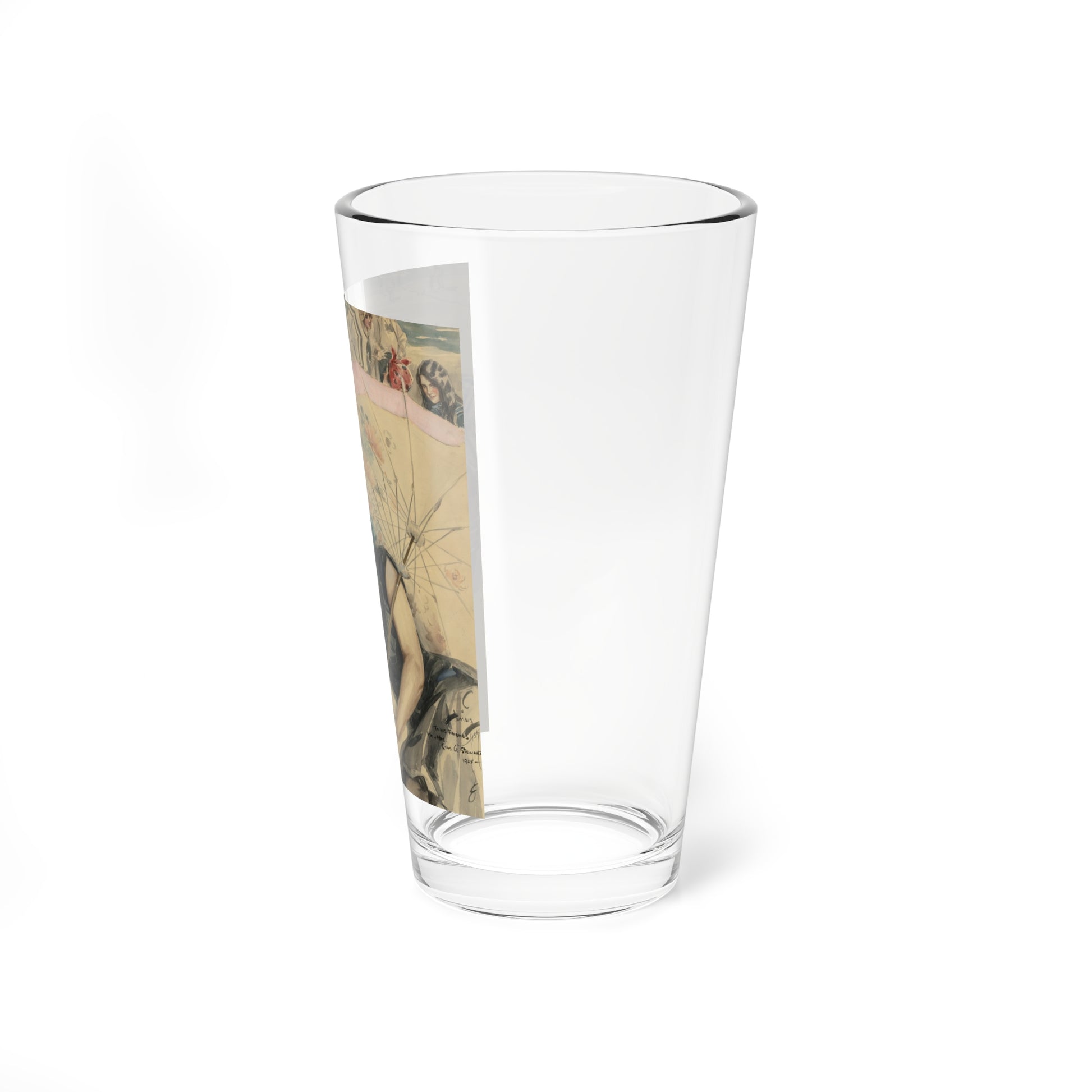 The First Pebble, American Sunday Magazine cover, 1915 (Magazine Illustration) Pint Glass 16oz-Go Mug Yourself