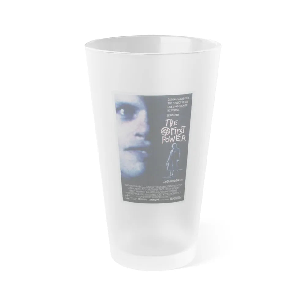 THE FIRST POWER 1990 Movie Poster - Frosted Pint Glass 16oz-16oz-Frosted-Go Mug Yourself