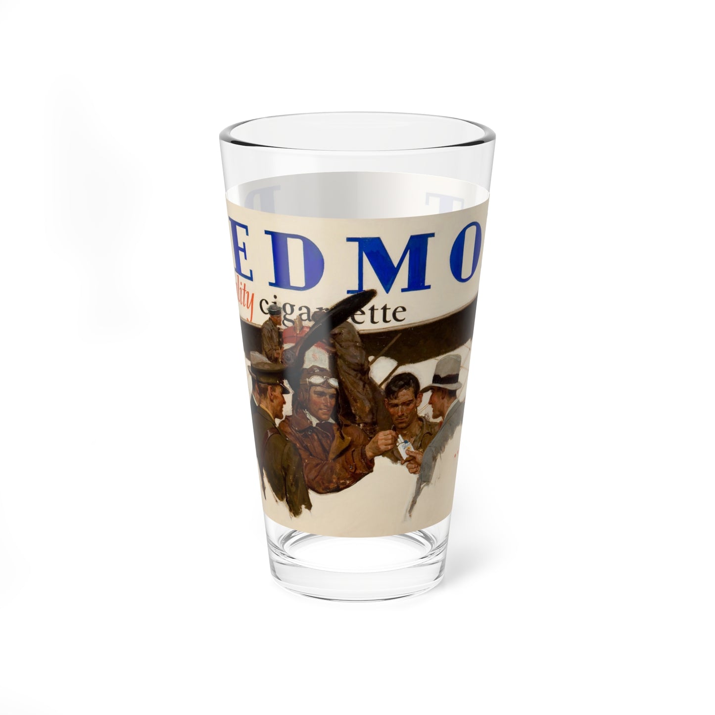 The First Thing they Ask For, Piedmont Cigarettes advertisement (Magazine Illustration) Pint Glass 16oz-16oz-Go Mug Yourself