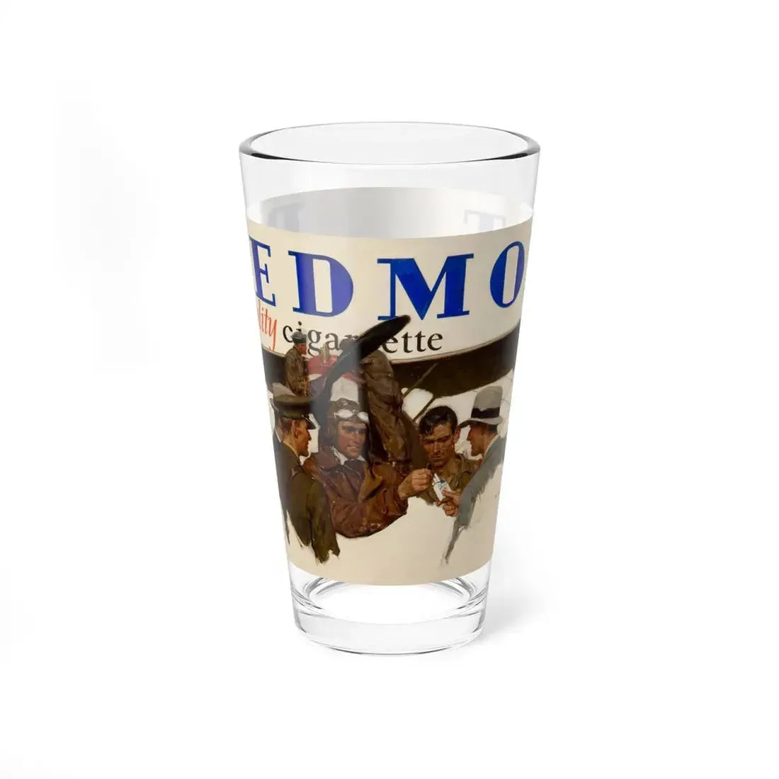 The First Thing they Ask For, Piedmont Cigarettes advertisement (Magazine Illustration) Pint Glass 16oz 16oz - Go Mug Yourself