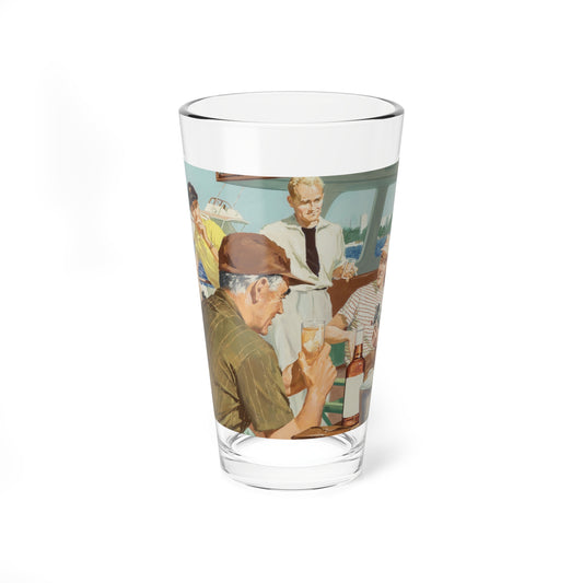 The Fishing Trip, beverage advertisement (Magazine Illustration) Pint Glass 16oz-16oz-Go Mug Yourself