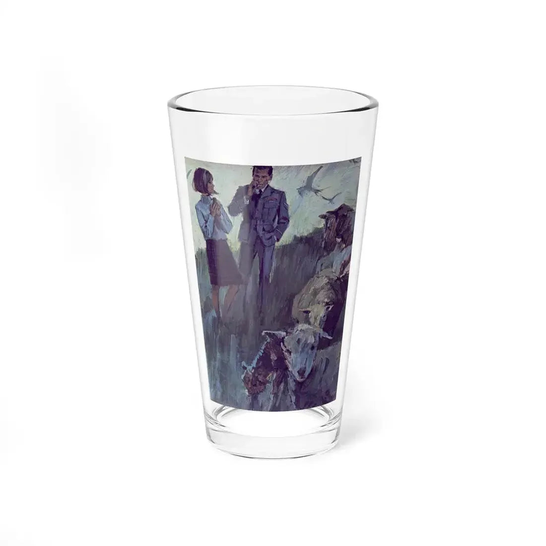 The Five-Shilling Bride, Chatelaine, October 1964 (Magazine Illustration) Pint Glass 16oz 16oz - Go Mug Yourself