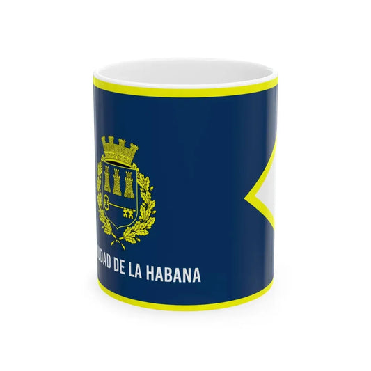 The flag of the city of Havana 1976-2010 (Cuba) White Coffee Mug 11oz - Go Mug Yourself