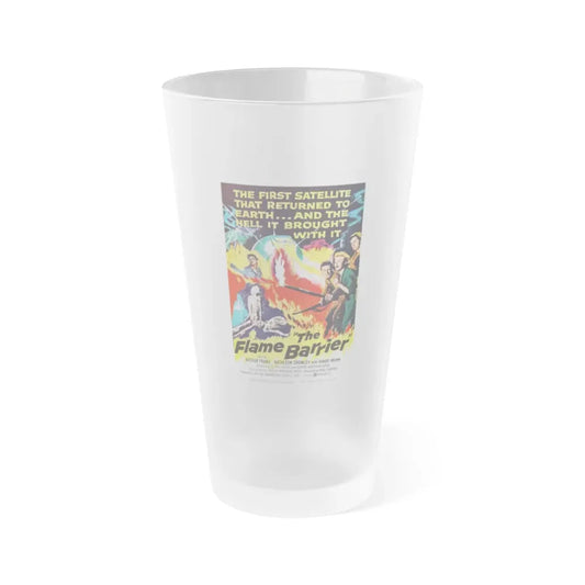 THE FLAME BARRIER 1958 Movie Poster - Frosted Pint Glass 16oz 16oz Frosted - Go Mug Yourself