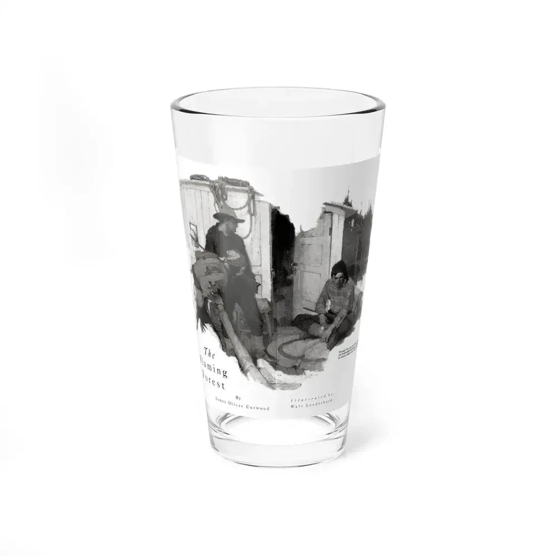 The Flaming Forest (1), Good Housekeeping, June 1921 (Magazine Illustration) Pint Glass 16oz 16oz - Go Mug Yourself