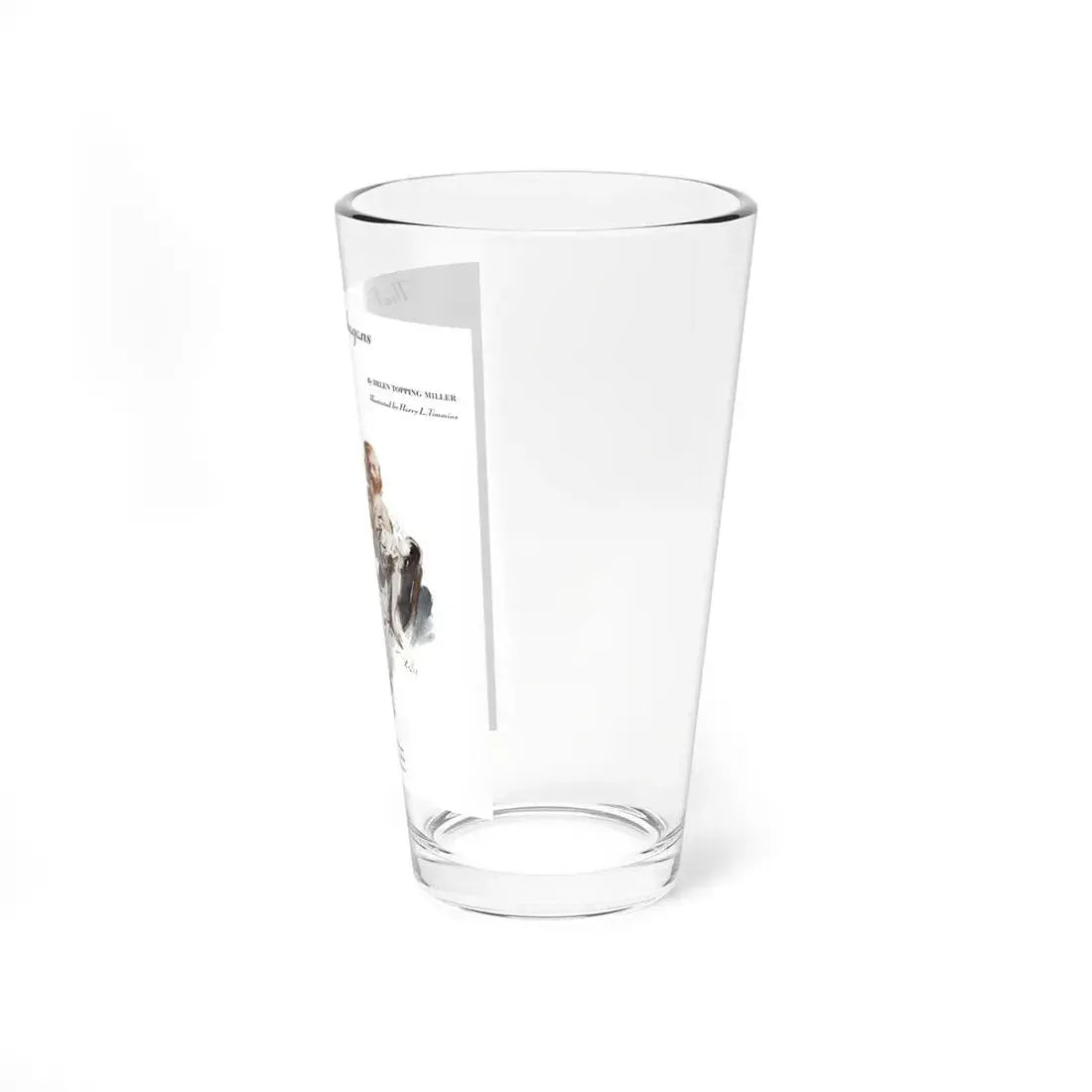 The Flaming Gahagans (Pt. 1), Ladies' Home Journal, February 1933 (Magazine Illustration) Pint Glass 16oz - Go Mug Yourself