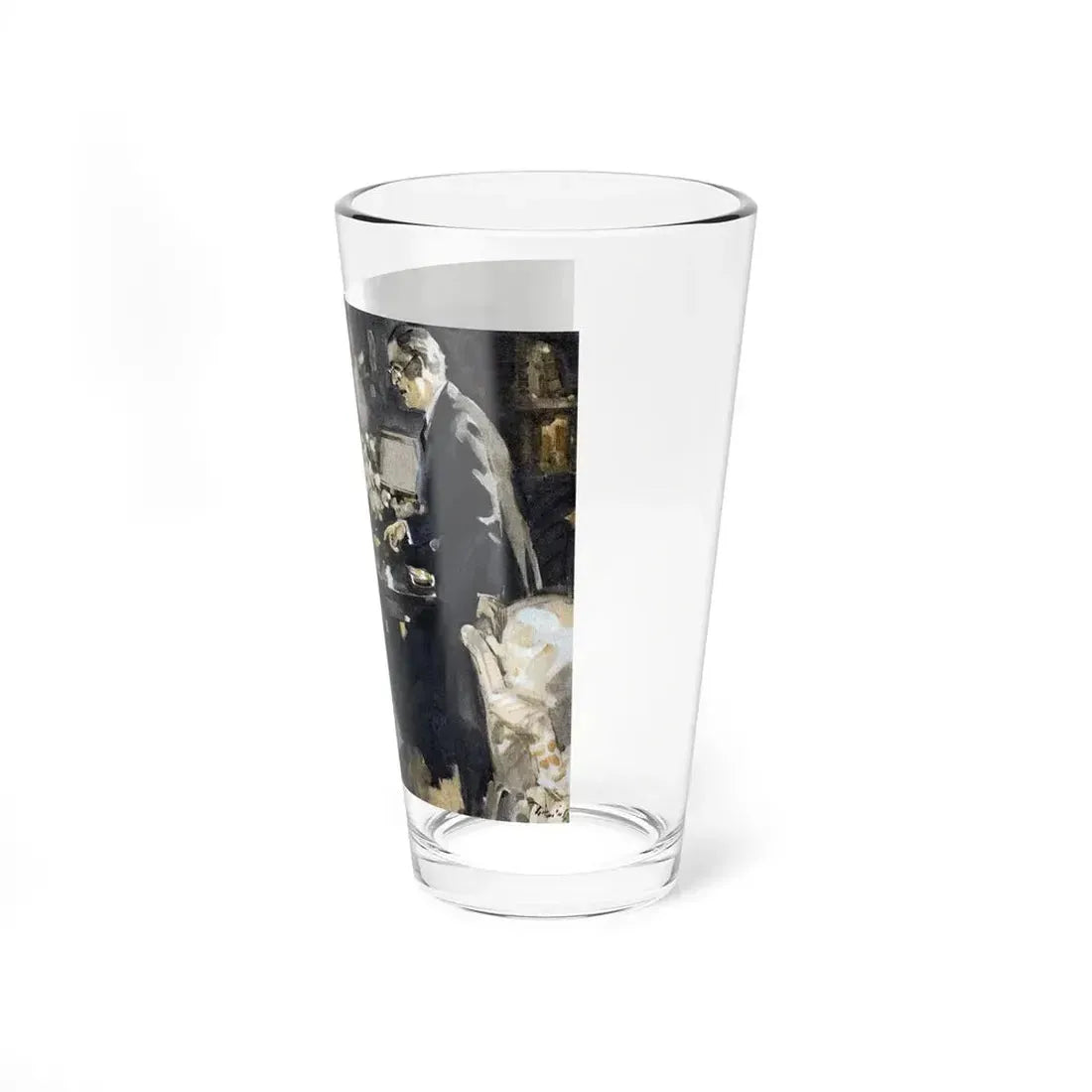 The Flaming Gahagans (Pt. 3-2), Ladies' Home Journal, April 1933 (Magazine Illustration) Pint Glass 16oz - Go Mug Yourself