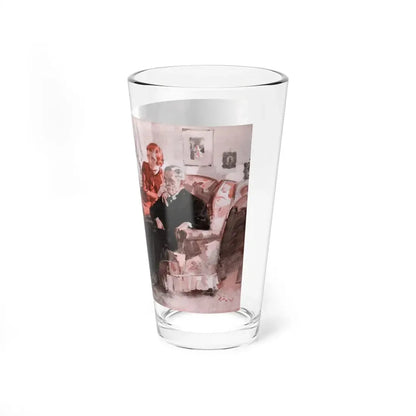 The Flaming Gahagans (Pt. 5-2), Ladies' Home Journal, June 1933 (Magazine Illustration) Pint Glass 16oz - Go Mug Yourself