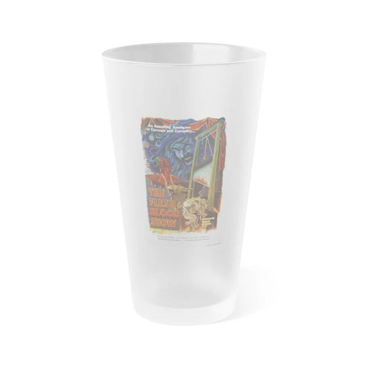 THE FLESH AND BLOOD SHOW 1972 Movie Poster - Frosted Pint Glass 16oz-16oz-Frosted-Go Mug Yourself