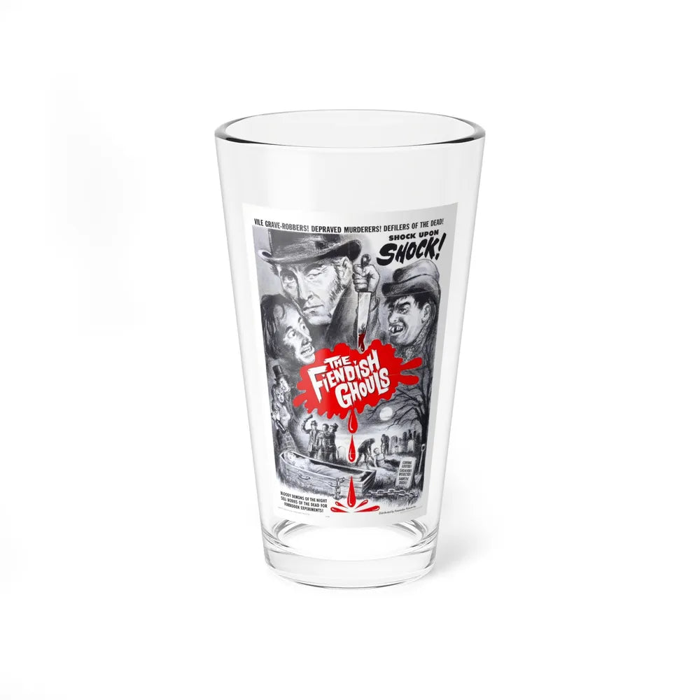 THE FLESH AND THE FIENDS 1960 Movie Poster - Pint Glass 16oz-16oz-Go Mug Yourself