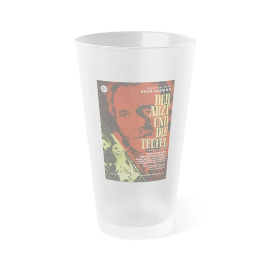 THE FLESH AND THE FIENDS (GERMAN) 1960 Movie Poster - Frosted Pint Glass 16oz 16oz Frosted - Go Mug Yourself