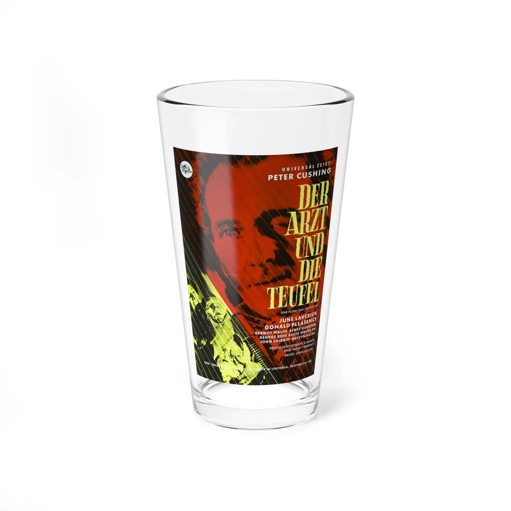 THE FLESH AND THE FIENDS (GERMAN) 1960 Movie Poster - Pint Glass 16oz-16oz-Go Mug Yourself