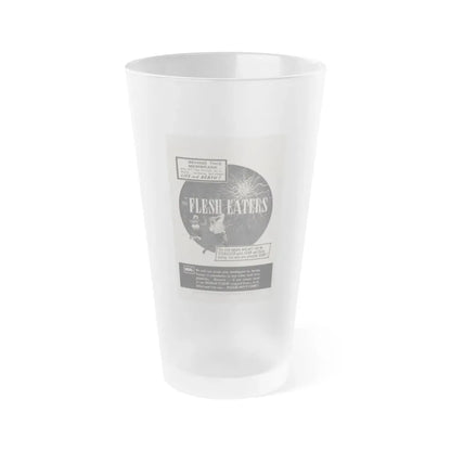 THE FLESH EATERS 1964 Movie Poster - Frosted Pint Glass 16oz 16oz Frosted - Go Mug Yourself
