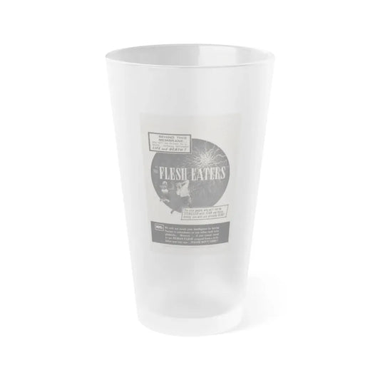 THE FLESH EATERS 1964 Movie Poster - Frosted Pint Glass 16oz 16oz Frosted - Go Mug Yourself