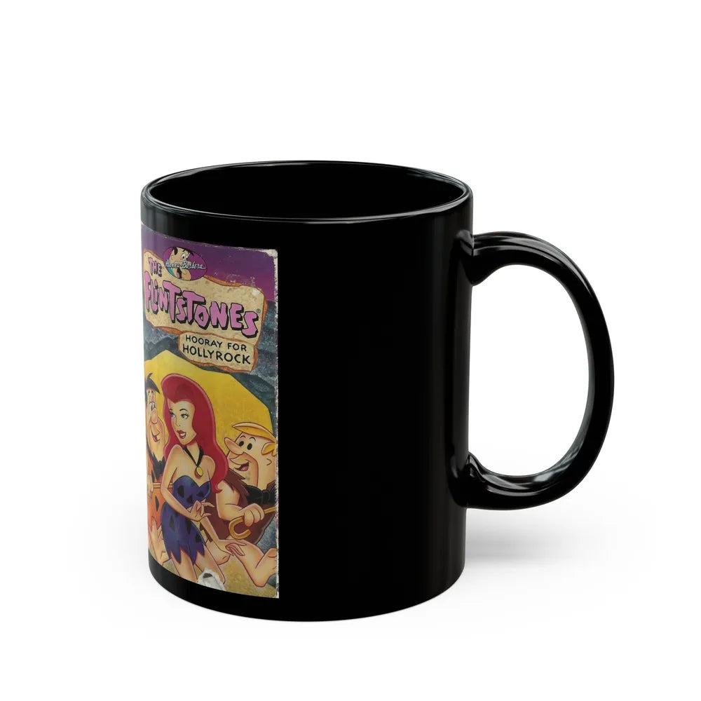 THE FLINTSTONES HOORAY FOR HOLLYROCK (VHS COVER) - Black Coffee Mug-Go Mug Yourself