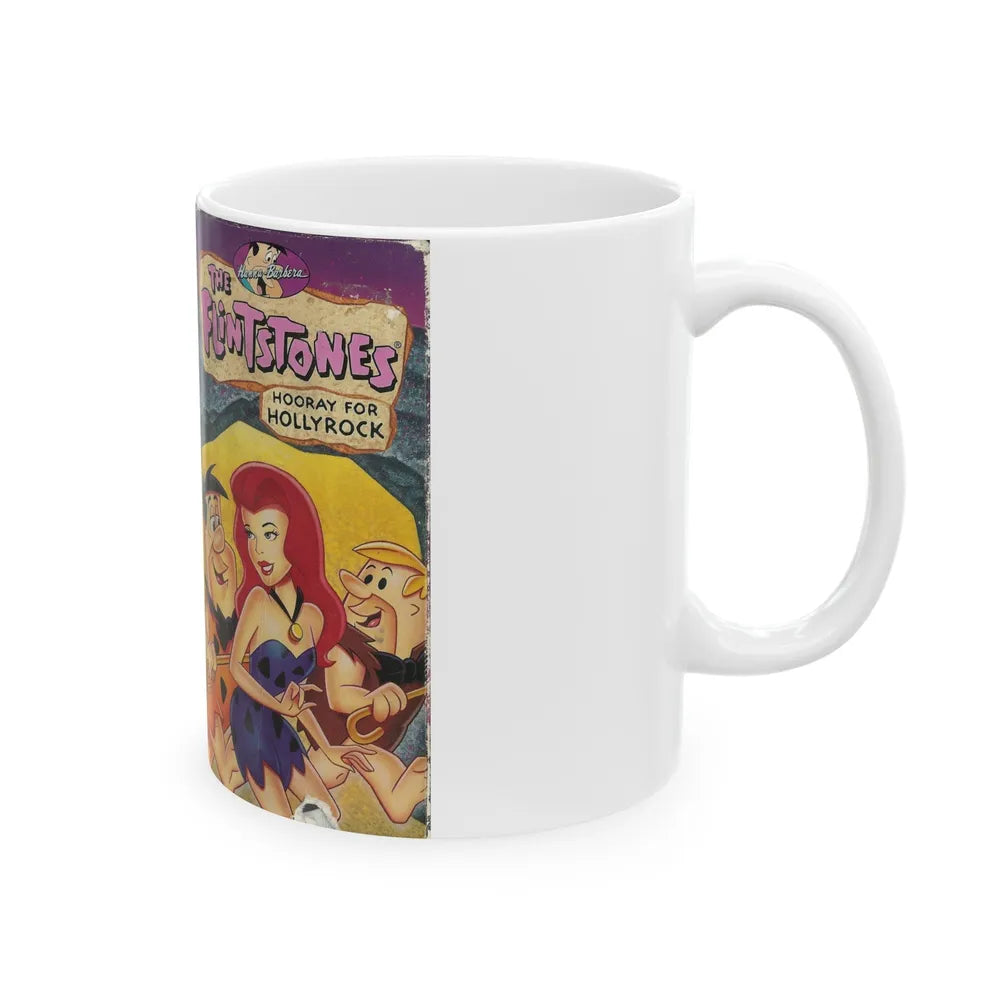 THE FLINTSTONES HOORAY FOR HOLLYROCK (VHS COVER) - White Coffee Mug-Go Mug Yourself