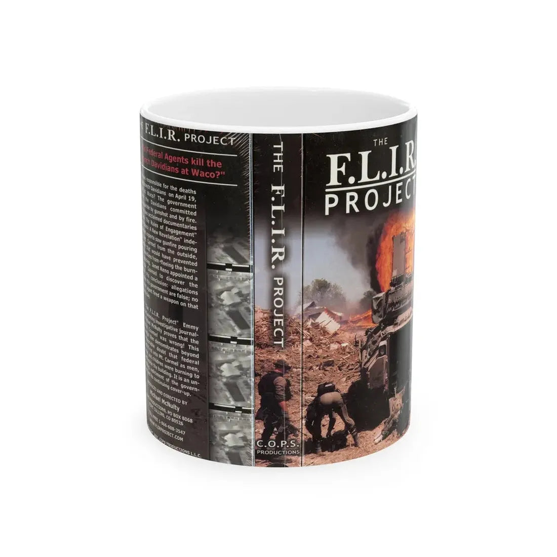 THE FLIR PROJECT (VHS COVER) - White Coffee Mug 11oz - Go Mug Yourself