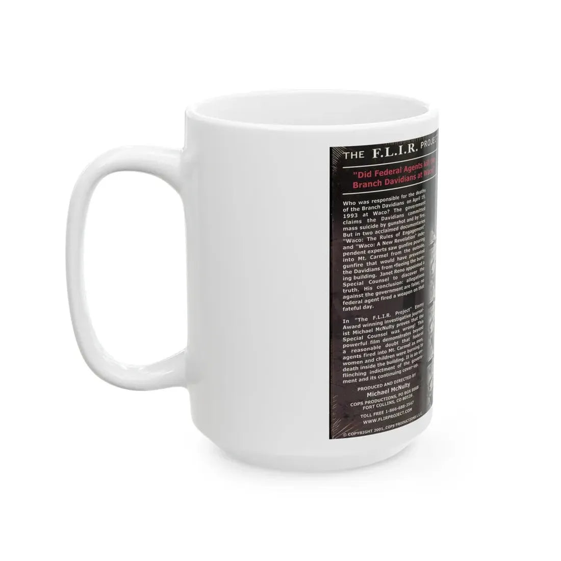 THE FLIR PROJECT (VHS COVER) - White Coffee Mug - Go Mug Yourself