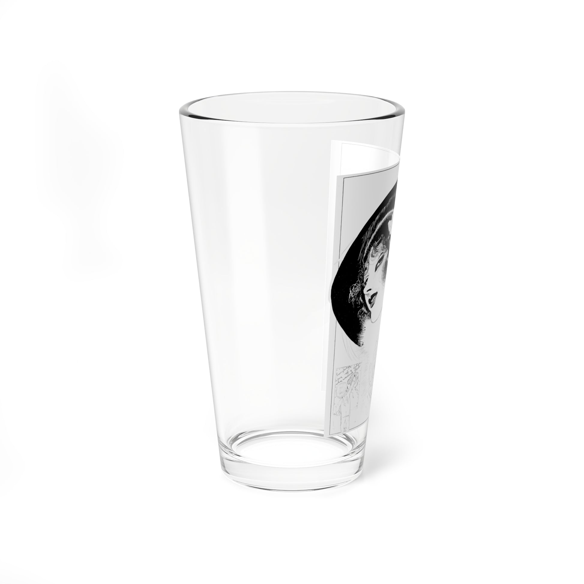 The Flirt (Magazine Illustration) Pint Glass 16oz-Go Mug Yourself