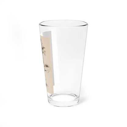 The Flower Arrangement (Magazine Illustration) Pint Glass 16oz - Go Mug Yourself