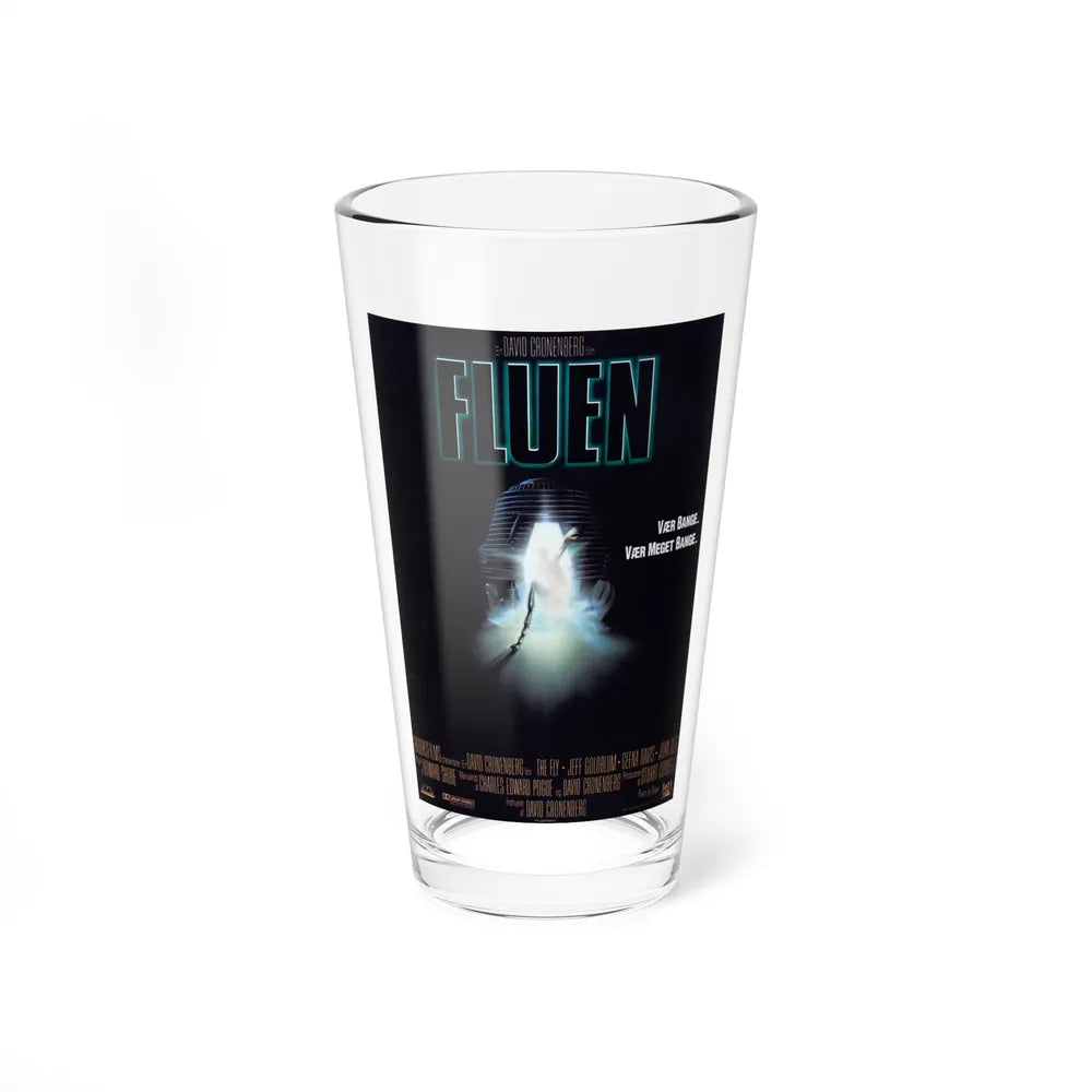 THE FLY (DANISH) 1986 Movie Poster - Pint Glass 16oz-16oz-Go Mug Yourself