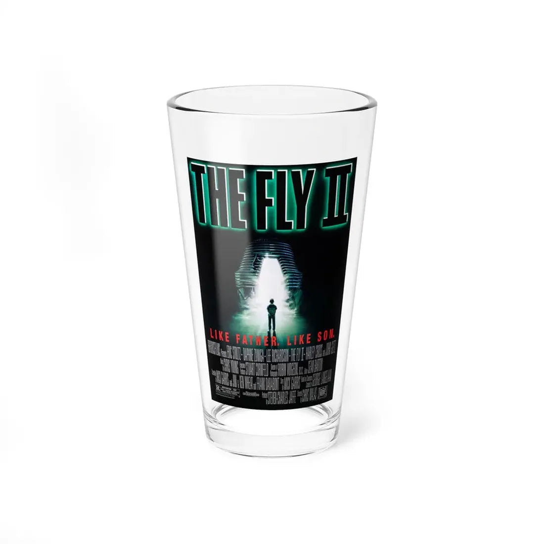 THE FLY II 1989 Movie Poster - Pint Glass 16oz 16oz - Go Mug Yourself