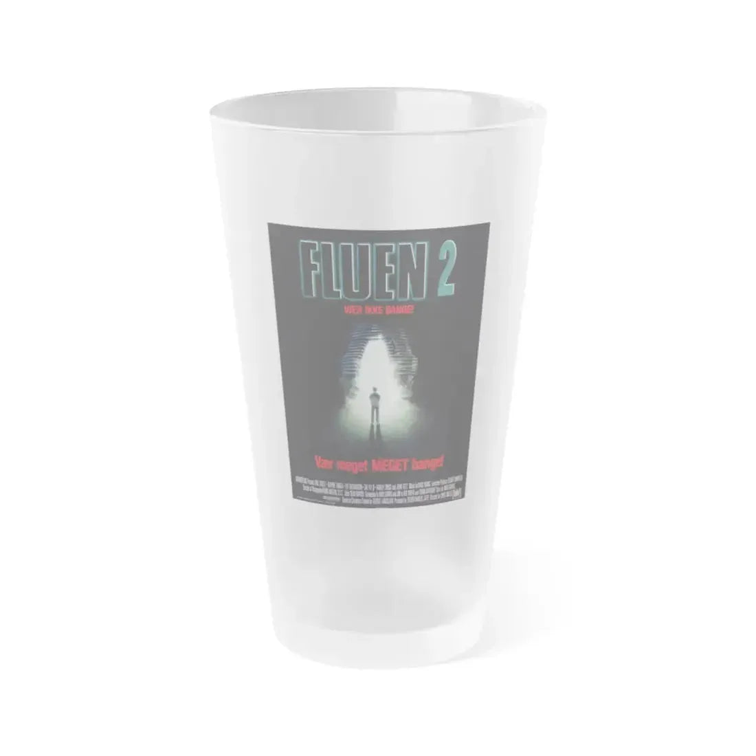 THE FLY II (DANISH) 1989 Movie Poster - Frosted Pint Glass 16oz 16oz Frosted - Go Mug Yourself