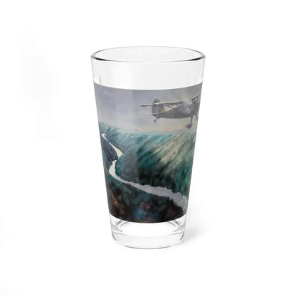 The Flying Life, interior magazine illustration (Magazine Illustration) Pint Glass 16oz 16oz - Go Mug Yourself