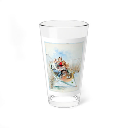 The Flying Machine, magazine cover, 1895 (Magazine Illustration) Pint Glass 16oz-16oz-Go Mug Yourself