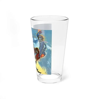 The Flying Scotsman by David Walker, Homes And Gardens, 1962 (Magazine Illustration) Pint Glass 16oz - Go Mug Yourself