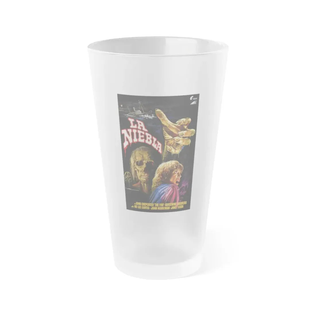 THE FOG (SPANISH) 1980 Movie Poster - Frosted Pint Glass 16oz 16oz Frosted - Go Mug Yourself