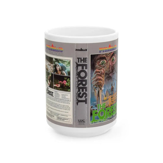 THE FOREST (VHS COVER) - White Coffee Mug 15oz - Go Mug Yourself