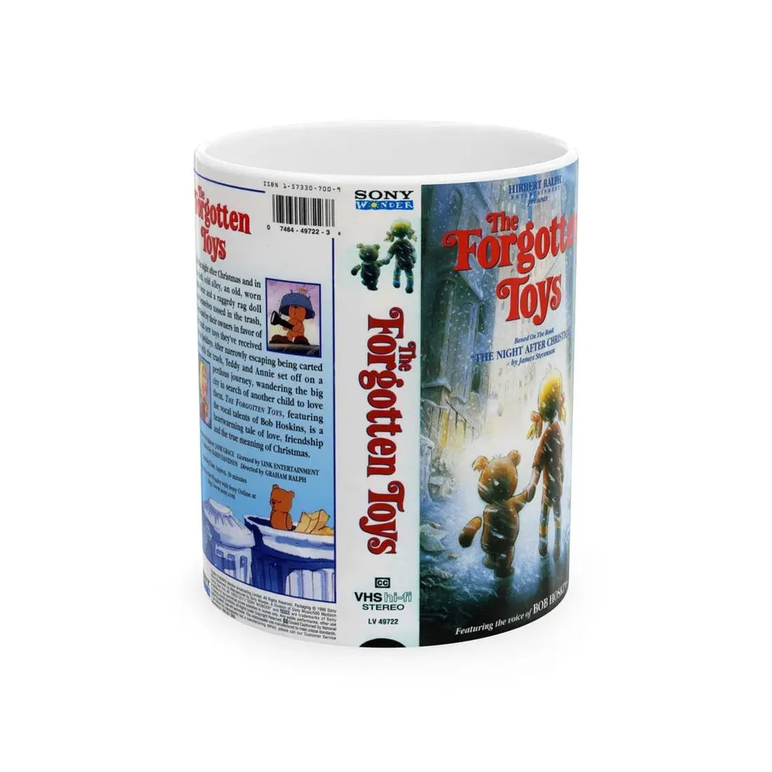 THE FORGOTTEN TOYS (VHS COVER) - White Coffee Mug 11oz - Go Mug Yourself