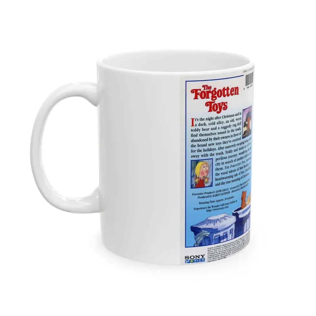 THE FORGOTTEN TOYS (VHS COVER) - White Coffee Mug - Go Mug Yourself